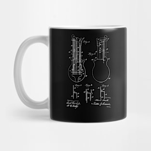 Double Bass Guitar Vintage Patent Drawing Mug